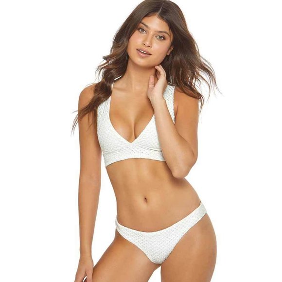 PQ Swim WHITE EYELET Full Bikini Bottom - Picture 5 of 10